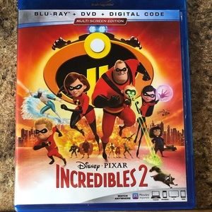 Incredibles 2 Blu-Ray DVD